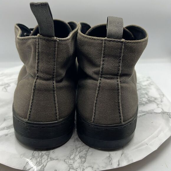 DR. MARTENS Mayport Lead Grey Twill Canvas Chukka Boot-12 - Picture 5 of 9
